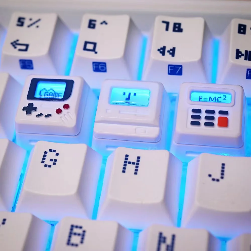 Laptop Accessories Kit - K-04 Set Keycap Retro Transparan 3-in-1