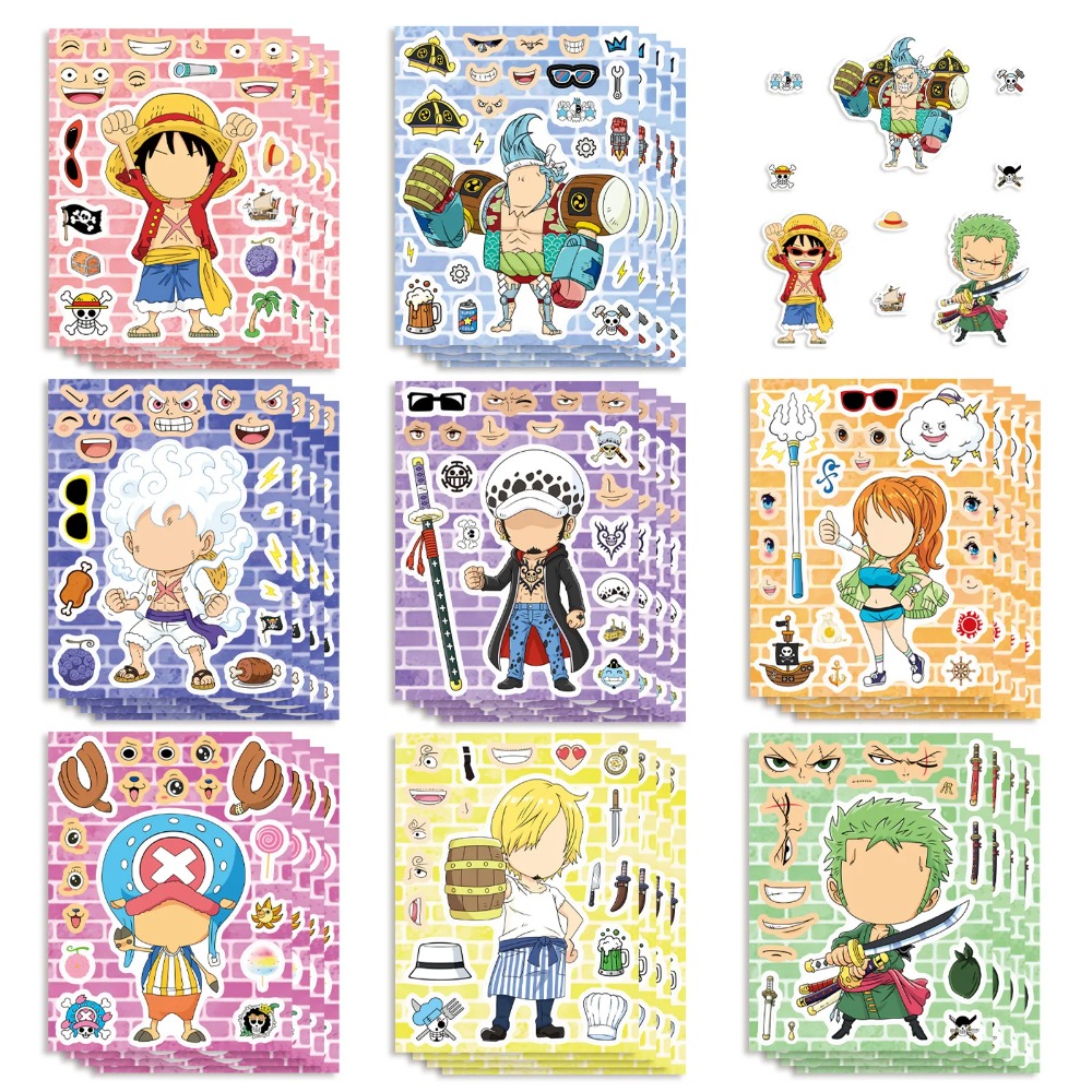 Laptop Accessories Kit - 8/16/24 Lembar Stiker Puzzle Anak One
