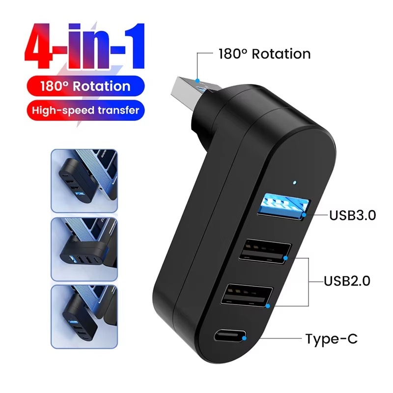 Laptop Accessories Hub - Kotak Splitter Mini USB Hub 3.0