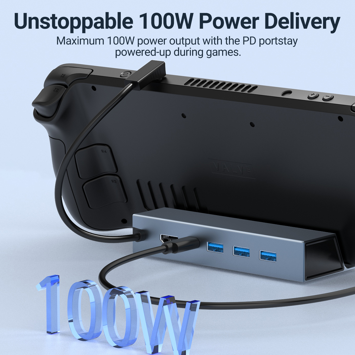 Hub Game USB-C 5 in 1 Tipe-C D - Laptop Accessories Hub ulasan dan harga