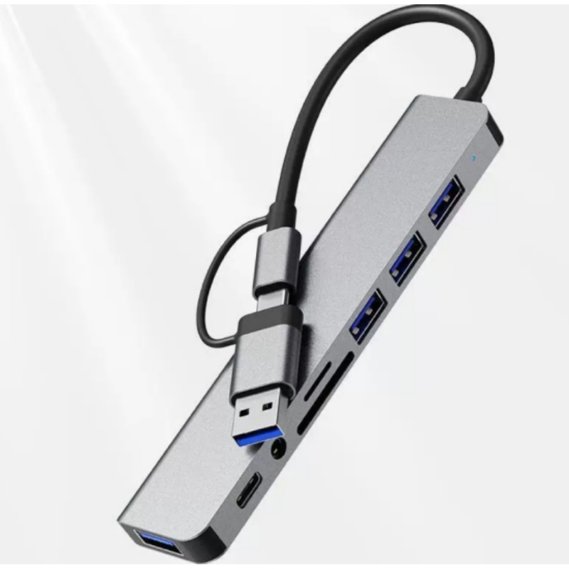 Hub Dock Pembaca Kartu Noteboo - Laptop Accessories Hub ulasan dan harga