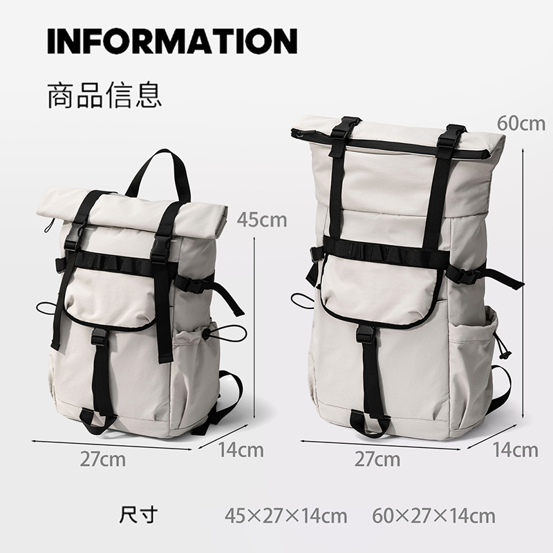 Ransel Pria Baru Model Roll Mo - Laptop Bag Waterproof ulasan dan harga