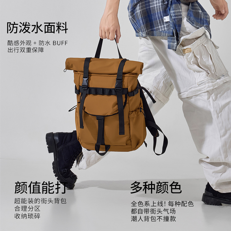 Ransel Pria Baru Model Roll Mo - Laptop Bag Waterproof ulasan dan harga