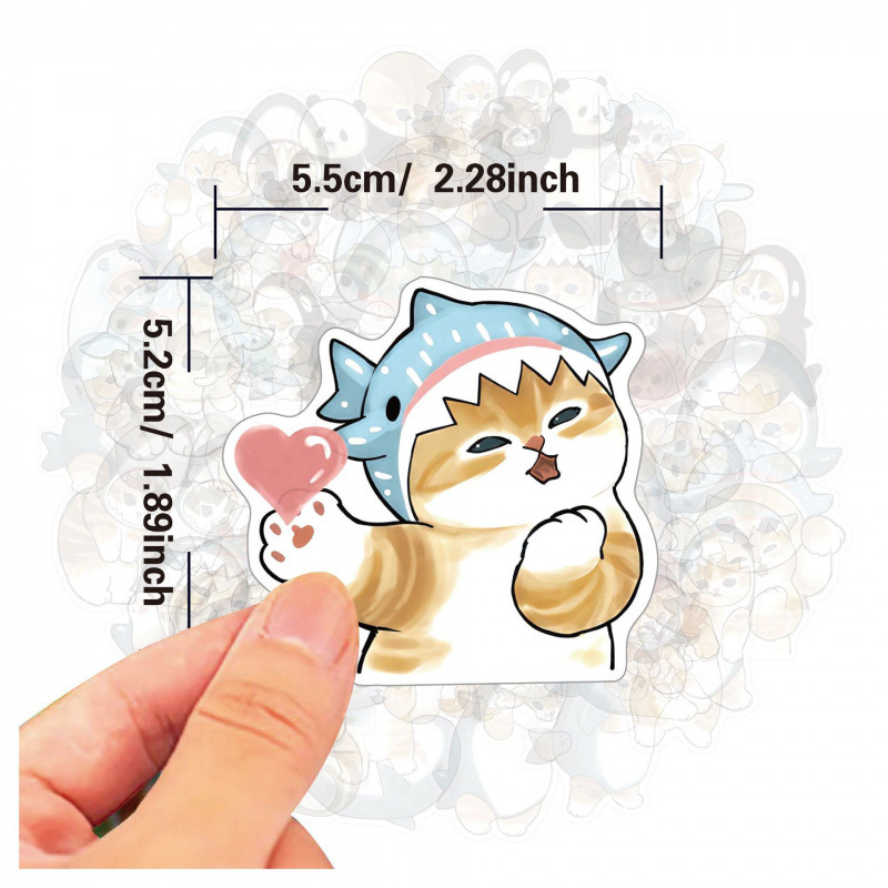 Stiker Lucu Mofusand untuk Dek - Laptop Bag Waterproof ulasan dan harga