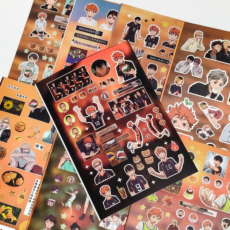 8 Buah/Set Stiker Periferal An - Laptop Accessories Kit ulasan dan harga