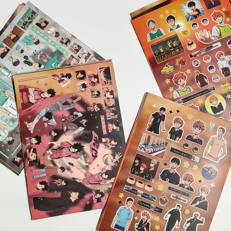 8 Buah/Set Stiker Periferal An - Laptop Accessories Kit ulasan dan harga