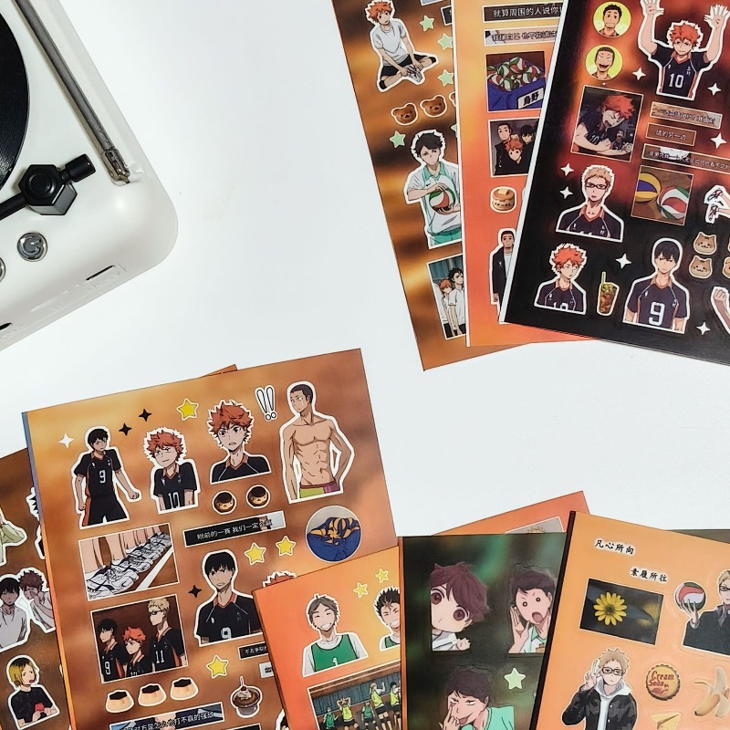 8 Buah/Set Stiker Periferal An - Laptop Accessories Kit ulasan dan harga