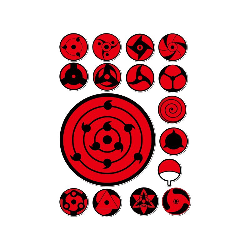 Set Stiker Mata Sharingan, Sti - Laptop Accessories Kit ulasan dan harga