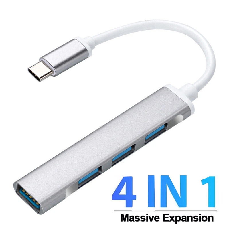 4-In-1 Type-C Extender Hub 4 P - Laptop Accessories Hub ulasan dan harga