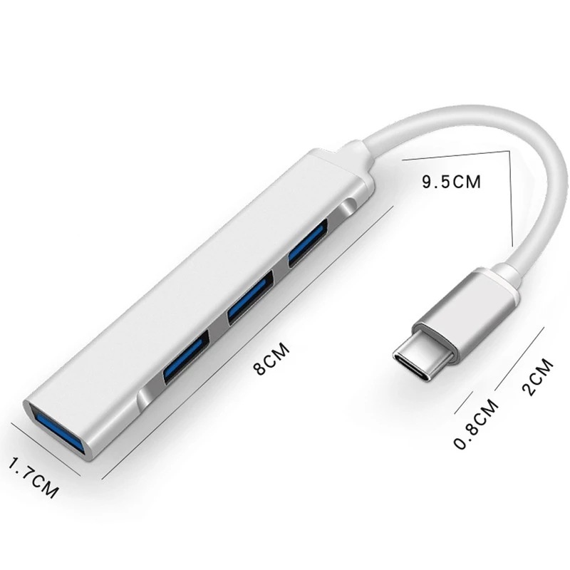 4-In-1 Type-C Extender Hub 4 P - Laptop Accessories Hub ulasan dan harga
