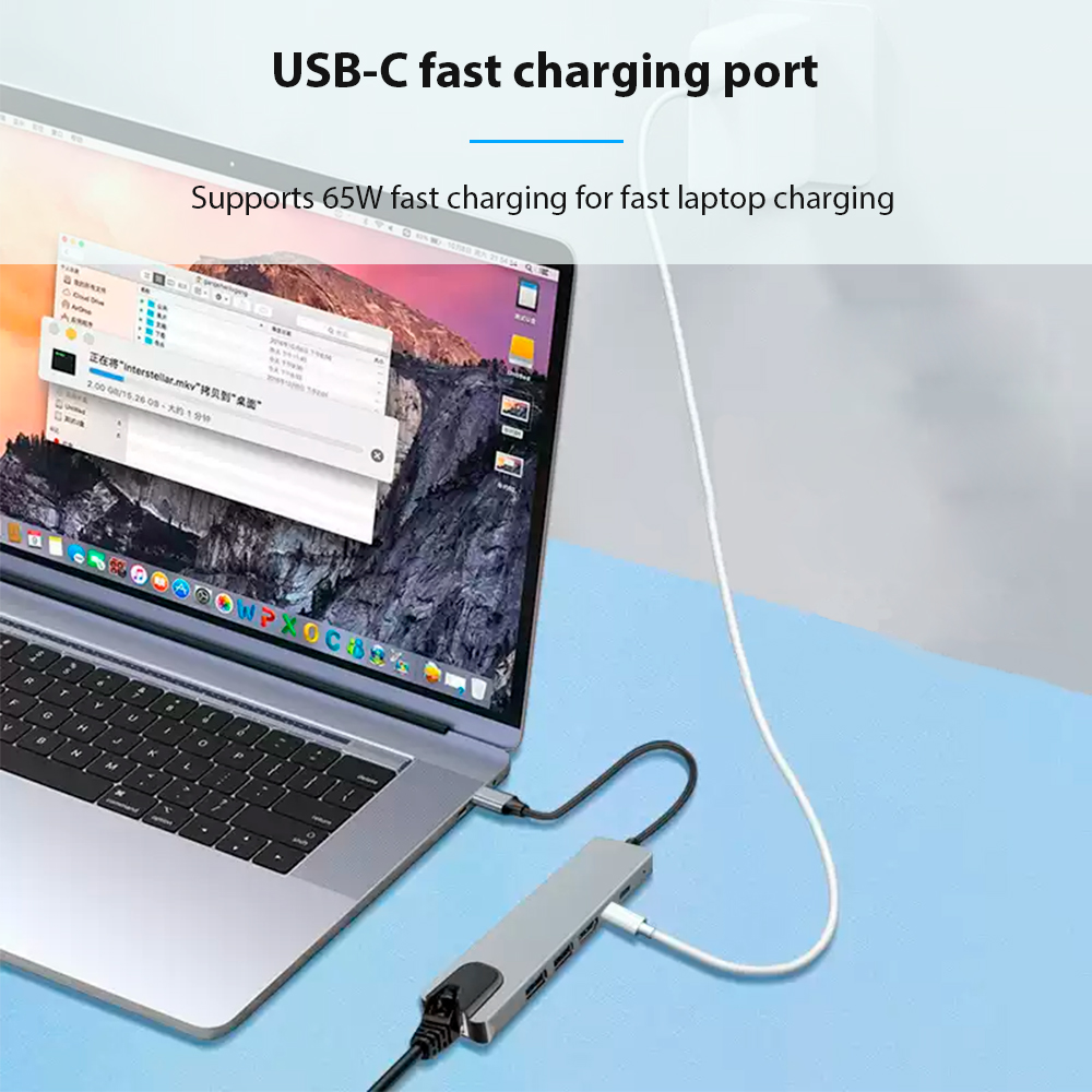 Adaptor HUB USB Tipe C 3.0, me - Laptop Accessories Hub ulasan dan harga