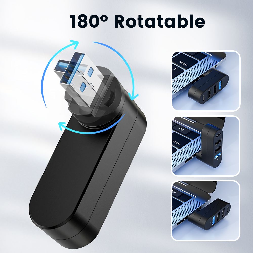 Kotak Splitter Mini USB Hub 3. - Laptop Accessories Hub ulasan dan harga